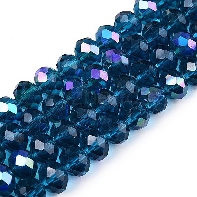 Electroplate Glass Beads Strands LS-EGLA-A044-T8mm-L27-1
