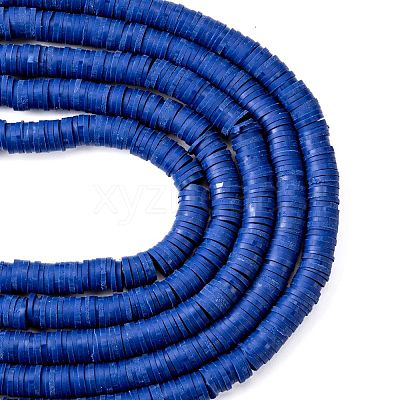 Handmade Polymer Clay Beads Strands CLAY-R089-6mm-Q053-1