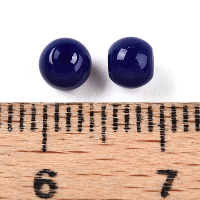 Opaque Solid Color Glass Beads GLAA-N007-4mm-A06-1