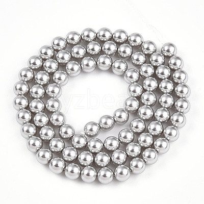 Baking Paint Pearlized Glass Pearl Bead Strands HY-N002-5mm-A03-1