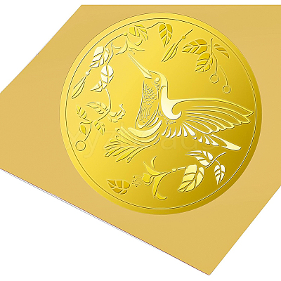 Self Adhesive Gold Foil Embossed Stickers DIY-WH0211-194-1