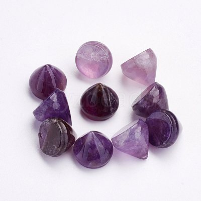 Natural Amethyst Cabochons X-G-P287-C03-1