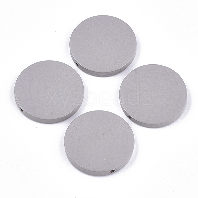 Painted Natural Wood Beads X-WOOD-S049-02A-07-1