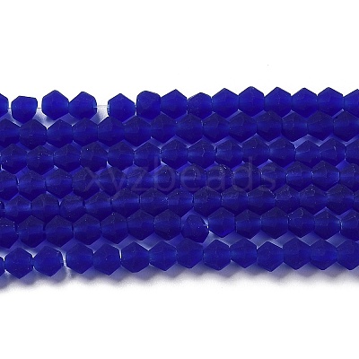 Imitate Austrian Crystal Frosted Glass Beads Strands GLAA-F029-TM3mm-B06-1