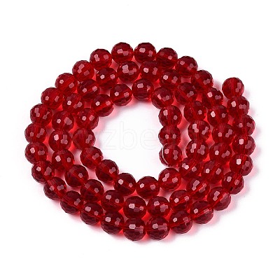 Transparent Glass Bead Strands GLAA-R095-12mm-27-1