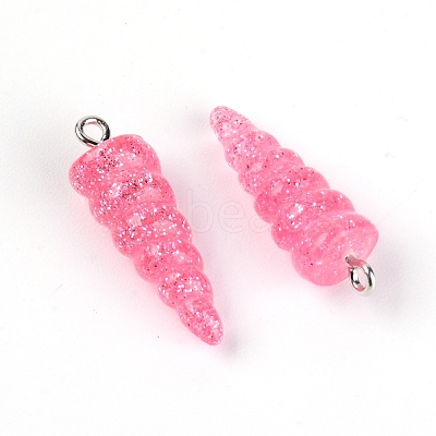 Resin Pendants RESI-WH0014-45A-1