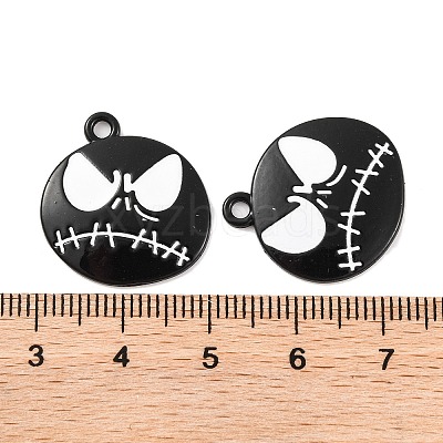 Halloween Theme Rack Plating Alloy Pendants FIND-M020-01A-EB-1