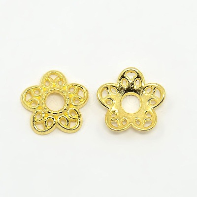 Tibetan Style Alloy Bead Caps LS-K0P34011-1