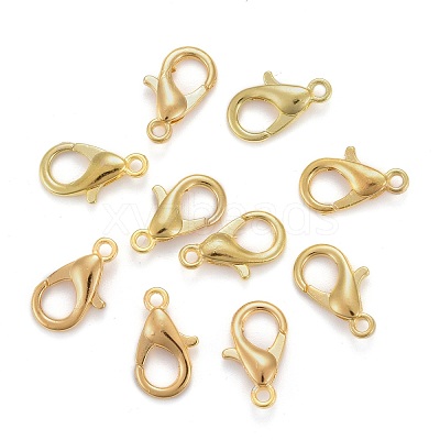 Zinc Alloy Lobster Claw Clasps X-E105-G-NF-1