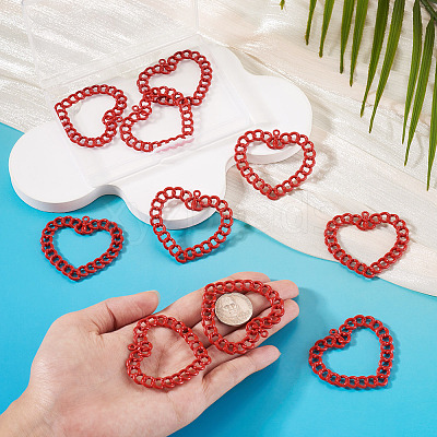 10Pcs Spray Painted Alloy Pendants FIND-TA0010-47A-1