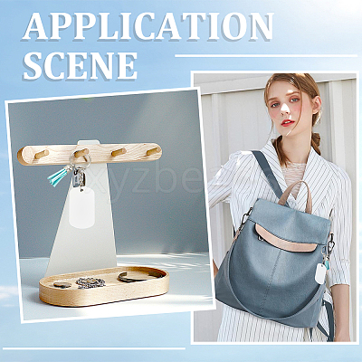 DIY Blank Double-sided Heat Transfer Aluminium Pendant Keychain Making Kits DIY-SP0005-26F-1