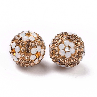 Polymer Clay Rhinestone Beads RB-L029-03A-1