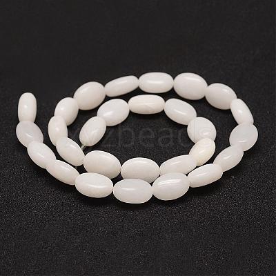 Natural White Jade Bead Strands G-K153-E01-1