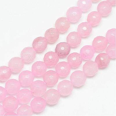 Natural White Jade Bead Strands G-R346-10mm-18-1