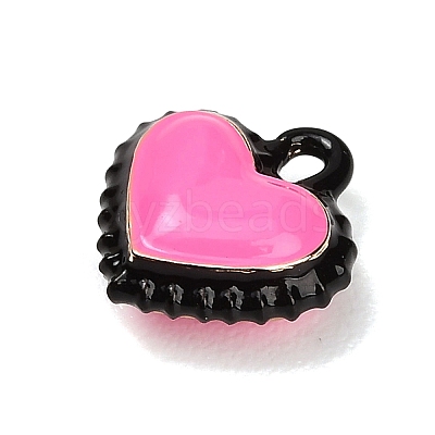 Two-Tone Alloy Enamel Pendants AL-CBA5AB7-03B-1