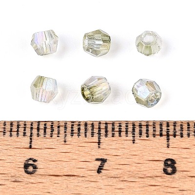 Transparent Spray Painted Glass Beads LS-EGLA-N018-4mm-03-1