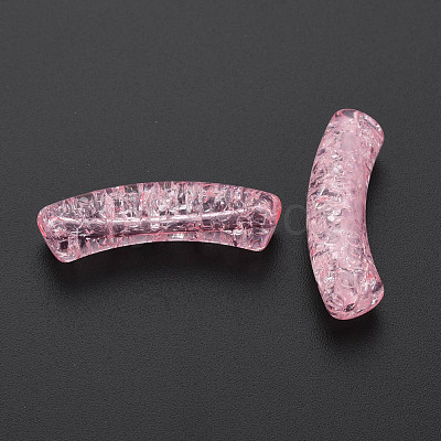 Transparent Crackle Acrylic Beads CACR-S009-001A-N26-1