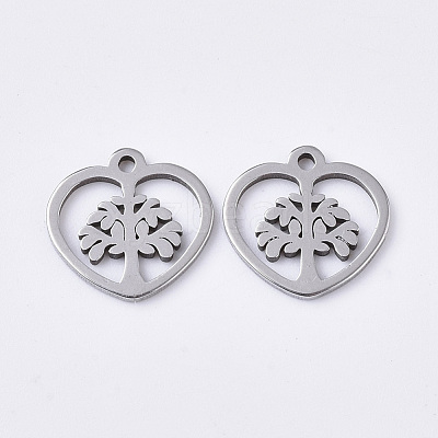 Non-Tarnish 201 Stainless Steel Charms STAS-T050-021P-1