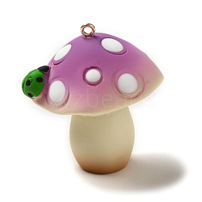Mushroom Resin Big Pendants LS-CRES-B013-A02-1