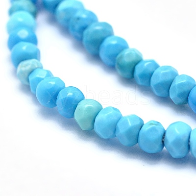 Dyed & Heated Natural Howlite Beads Strands X-G-G768-03-1