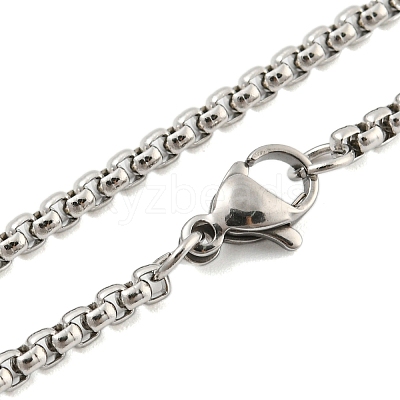 201 Stainless Steel Pendant Necklaces NJEW-H030-06P-1