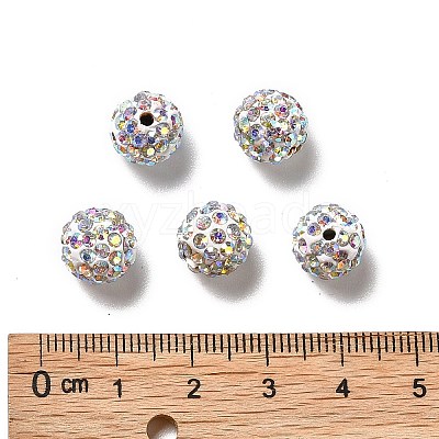 Pave Disco Ball Beads X1-RB-A130-10mm-11-1