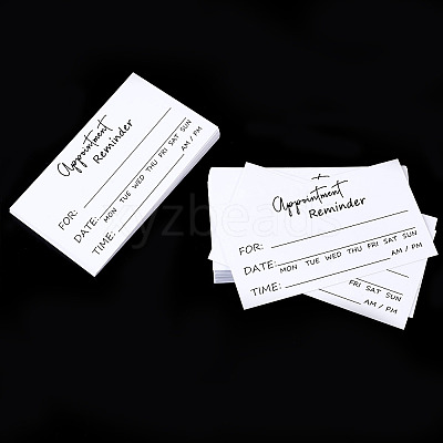 50Pcs Paper Appointment Reminder Cards AJEW-TADJ0001-22-1