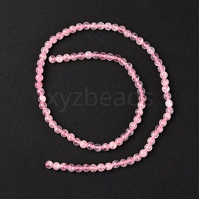 Natural Madagascar Rose Quartz Beads Strads G-D655-4mm-1