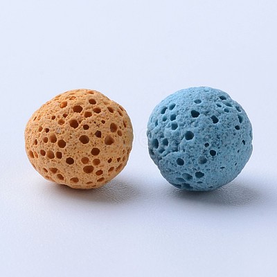 Unwaxed Natural Lava Rock Beads X-G-F325-12mm-M-1