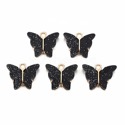 Resin Pendants PALLOY-T081-01G-RS-1