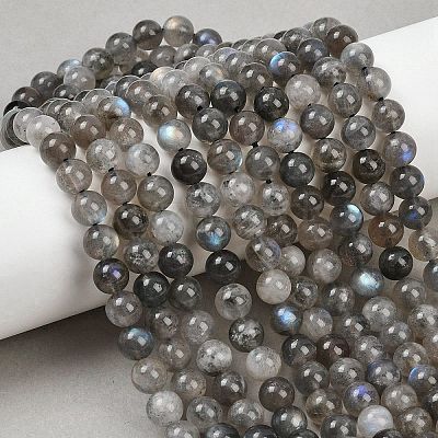 Natural Labradorite Beads Strands G-Z133-A01-7mm-02-1