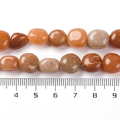 Natural Red Aventurine Beads Strands G-G146-A02-02-1