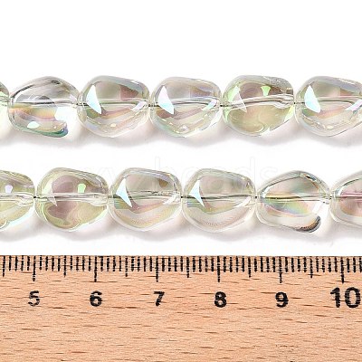 Electroplate Glass Beads Strands EGLA-T021-08D-1