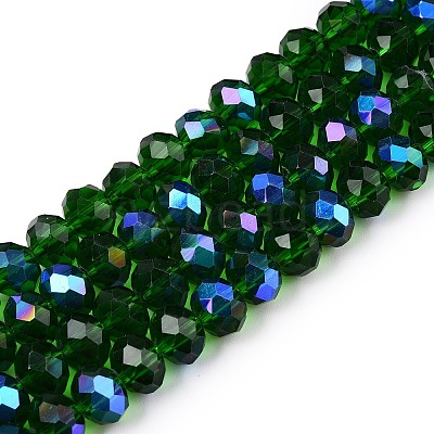 Electroplate Glass Beads Strands EGLA-A044-T8mm-L24-1