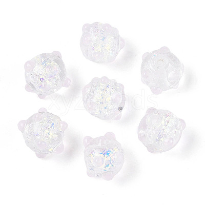 Handmade Foil Lampwork Beads Strands FOIL-T008-02H-1