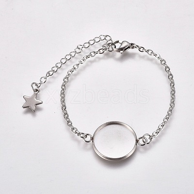 Tarnish Resistant 304 Stainless Steel Bracelet Making STAS-L248-006P-1