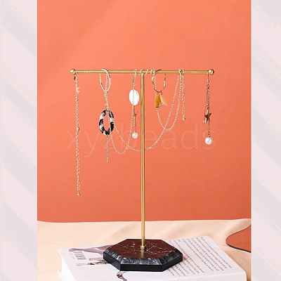 T Shaped Iron Earring Display Stand CON-PW0001-145B-1