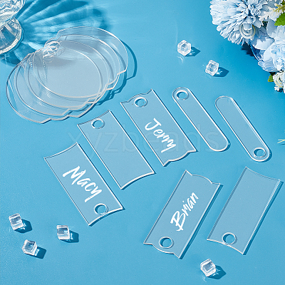 1Set Acrylic Name Sign Plate DIY-GA0006-73A-1