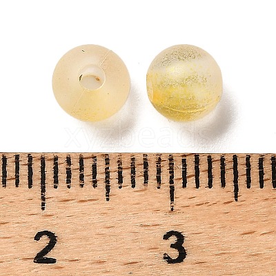 Frosted Transparent Acrylic Beads X1-OACR-F013-12I-1