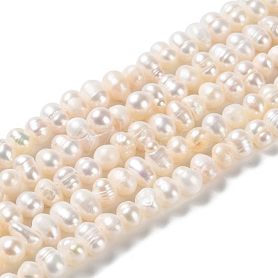 Natural Cultured Freshwater Pearl Beads Strands PEAR-E018-45-1