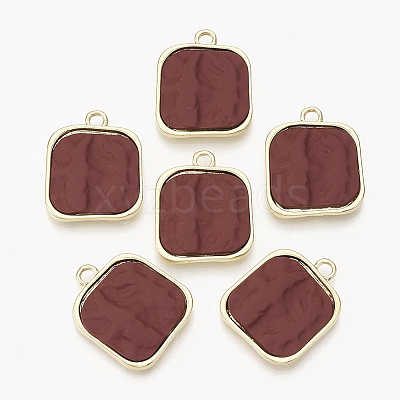 Spray Painted Alloy Pendants PALLOY-T056-109C-1