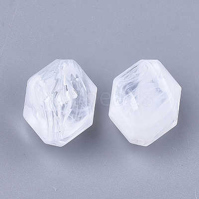 Acrylic Beads OACR-S028-044C-1