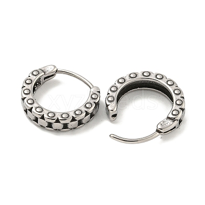 316 Surgical Stainless Steel Hoop Earrings for Women and Men EJEW-D096-15C-AS-1