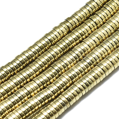 Electroplate Non-magnetic Synthetic Hematite Beads Strands G-S352-42C-01-1