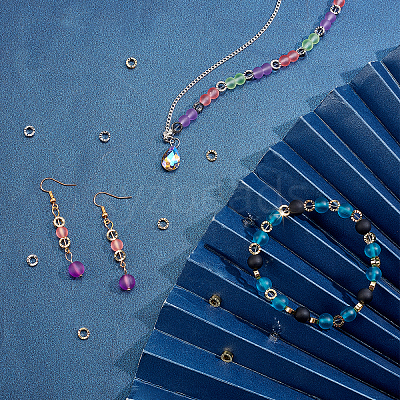 80Pcs 2 Colors Brass Bead Frames KK-PH0002-60-1