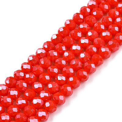 Electroplate Glass Beads Strands EGLA-A044-P4mm-A03-1