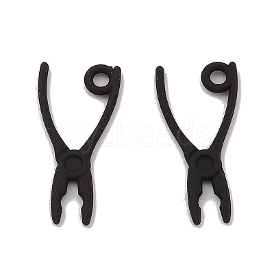 Spray Painted Alloy Pendants PALLOY-K003-09-1