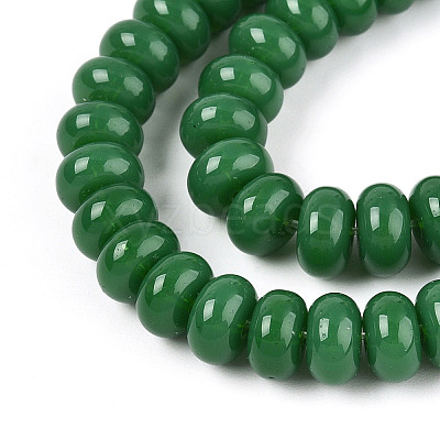 Opaque Solid Color Glass Beads Strands X-GLAA-ZX008-8mm-18T-1
