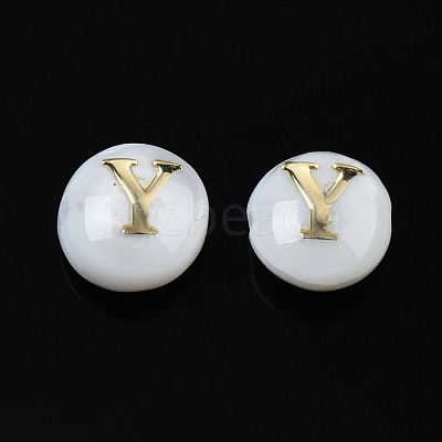 Natural Freshwater Shell Beads SHEL-S278-036Y-1