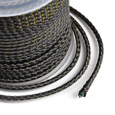 11M Polyester Braided Cord with Cotton Core & Metallic Thread OCOR-Z006-01-10-1